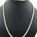 High Shine 4.9mm Sterling Silver (925) Anti Tarnish Byzantine Chain 24" Necklace