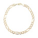 Classic Diamond Cut 14KT Yellow Gold 6.6mm Figaro Chain Bracelet 10 1/4" - 12.1g