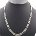 Classic Sterling Silver (925) 8mm Wide High Shine Curb Link Necklace 22" - 61.9g