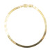 Women's High Shine 14KT Yellow Gold Classic Herringbone Chain Bracelet 7 1/4"