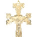 Large Diamond Cut 10KT Yellow Gold Estate Crucifix Necklace Pendant 5" - 22.26g