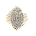 Estate 0.70 ctw Round Diamond Marquise Cluster Ring in 10KT Yellow Gold by SPK 5