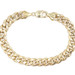 Men's Classic 10KT Yellow Gold 9.8mm Wide Heavy Curb Link Bracelet 9 1/4" 21.38g