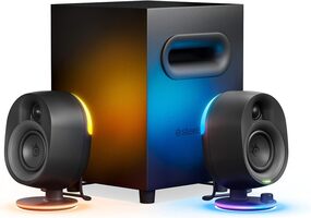 SteelSeries Arena 7 RGB Illuminated 2.1 Gaming Speakers with Powerful Bass