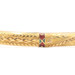 Texture Stylish 22KT Yellow Gold Red & Green Enamel Textured Bangle Bracelet 14g