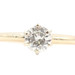 Women's Solitaire 0.49 ctw Round Cut Diamond 14KT Yellow Gold Engagement Ring