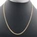 Classic 10KT Yellow Gold 3.7mm Thin Curb Link 20 3/4" Necklace - 417 Italy 9.8g