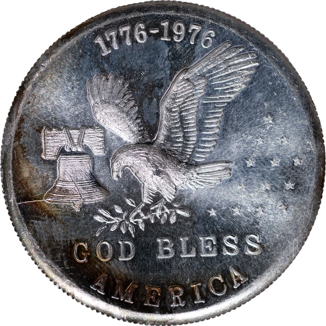 God Bless America 1 OZ Silver Round 