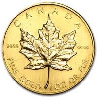 1986 Canadian Maple  1 OZ Gold Round
