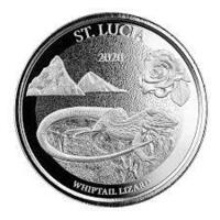 2020 ST Lucia 1 OZ Silver Round