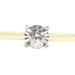 Women's Solitaire 0.22 ctw Round Cut Diamond 10KT Yellow Gold Engagement Ring