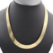 10KT Yellow Gold 13.5mm Classic Herringbone Heavy Chain Necklace 22" 39.45g DES