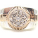  Men's Classic 10KT Two-Tone Gold 0.49 ctw Round Diamond Watch Band Cluster Ring