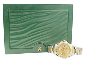 Rolex Gold & Steel Oyster Yacht-Master 16623 40mm Men's Wrist Watch with Box 