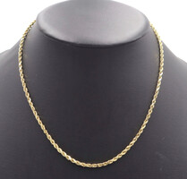 Classic 14KT Yellow Gold 2.6mm High Shine 18.5" Rope Chain Necklace - 4.64g