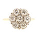 Women's Estate 1.05 ctw Round Diamond Flower Cluster Ring in 14KT Yellow Gold