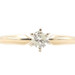 Women's Solitaire 0.19 ctw Round Cut Diamond 14KT Yellow Gold Engagement Ring 