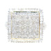 3.30 Ctw Princess, Round & Baguette Cut Diamond Cluster 14KT Gold Cocktail Ring