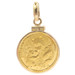 Classic 1/10 oz 50 Yuan .999 2005 Panda Coin 14KT Yellow Gold Bezel Pendant 4.5g