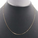 Classic 19" 0.7mm Wide High Shine 14KT Yellow Gold Box Chain Necklace by Midas 