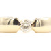 Women's Unique 0.25 Ct Solitaire Round Diamond 14KT Yellow Gold Engagement Ring