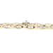 Women's 1.45 Ctw Baguette & Round Diamond 14KT Yellow Gold Tennis Bracelet 7"