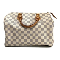 Louis Vuitton Speedy 30 Damier Azure Canvas Handbag