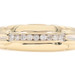 Classic Men's 0.15 ctw Round Diamond Channel Band 6.5mm Wide 14KT Gold Ring 3.2g