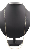 Women's 31" Long Classic 14KT Yellow Gold 2.8mm Wide Paperclip Necklace - 11.74g