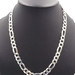 Classic High Shine Sterling Silver (925) Heavy Figaro Chain Necklace 22" - 43.9g