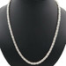 Classic 925 Sterling Silver Anti-Tarnish 4.9mm Wide 25" Byzantine Chain Necklace