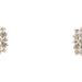 Estate 0.50 ctw Square Double Halo Round Diamond 10KT Yellow Gold Stud Earrings 