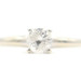 Women's Solitaire 0.36 Ct Round Cut Diamond 14KT White Gold Engagement Ring 2g