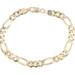 Men's Classic 10KT Yellow Gold 7mm Wide Figaro Link Bracelet 8.5" - 13.41 Grams