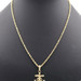 14KT Yellow Gold Anchor Cross Crucifix Pendant w 14KT 20.5" Rope Necklace 15.5g