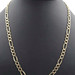 Air Solid 10KT Yellow Gold 7.1mm Classic Figaro Chain Necklace 23" - 9.3 Grams