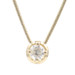 0.65 ctw Round Diamond Solitaire 10KT Yellow Gold Necklace w 16.5" Snake Chain