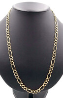 Classic 10KT Yellow Gold Heavy Figaro Chain 26" Necklace 8.1mm Wide - 36.69g