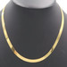 High Shine 14KT Yellow Gold 6mm Classic Herringbone Chain Necklace 20 1/4" 13.0g