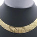 Estate 14KT Yellow Gold Graduated Textured 17" Cleopatra Necklace by MKA - 40g