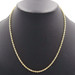 High Shine 10KT Yellow Gold 3mm Wide Classic Rope Chain Necklace 20 1/2" by MA