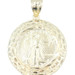 Estate 1/4 oz Liberty Coin Copy in 10KT Yellow Gold Nugget Style Bezel Pendant