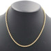 Classic 10KT Yellow Gold 3.7mm Wide Hollow Rope Chain Necklace 19 1/4" - 5g