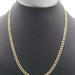 High Shine 10KT Yellow Gold 5.2mm Estate Curb Link Necklace 22" by RB - 7.51g