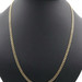 High Shine 10KT Yellow Gold 4mm Estate Curb Link Necklace 24" by AVI - 6.19g