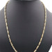 Unique Estate 24.5" Long Fancy Link 3.9mm Wide Custom 14KT Yellow Gold Necklace 