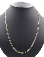 Classic 10KT Yellow Gold Diamond Cut 4.2mm Wide 24.5" Curb Link Necklace 7.19g