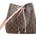 Authentic Louis Vuitton Monogram Neonoe MM Rose Poudre Luxury Leather Handbag 