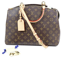 Authentic Louis Vuitton Monogram Grand Palais Luxury Leather Handbag with Lock 