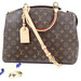 Authentic Louis Vuitton Monogram Grand Palais Luxury Leather Handbag with Lock 